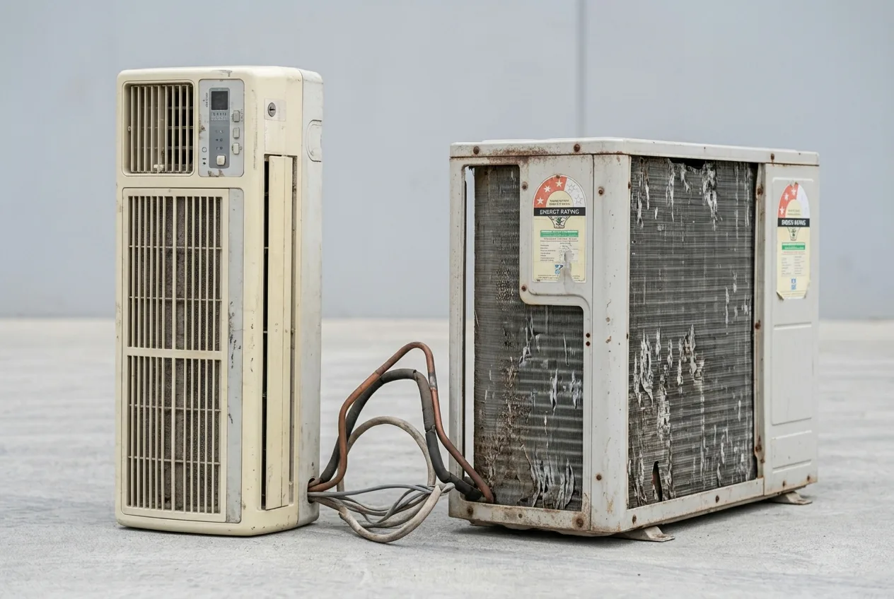 Split AC scrap buyers in Chennai, indoor and outdoor units