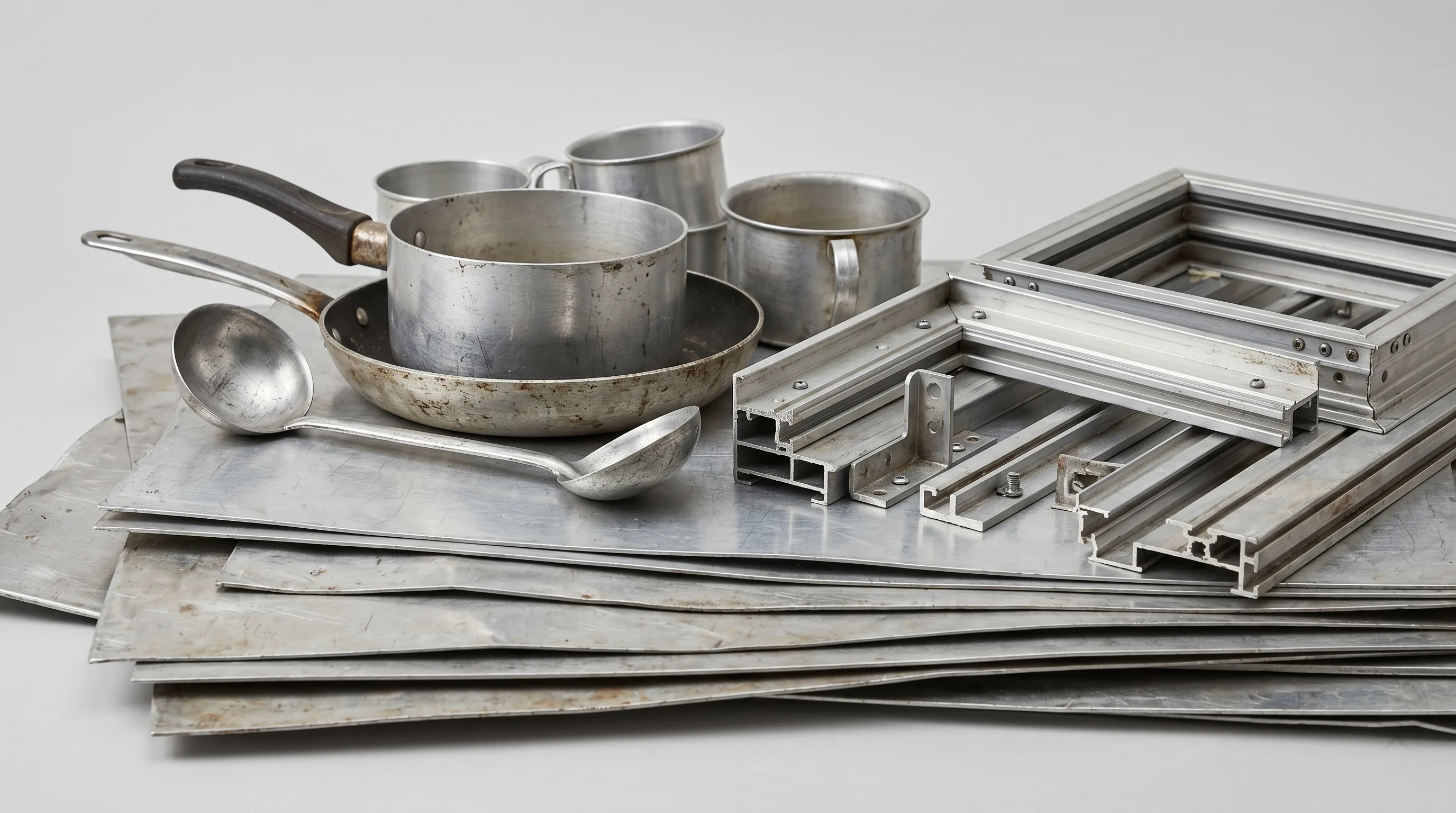 Aluminium scrap buyers in Chennai with aluminium sheets and utensils