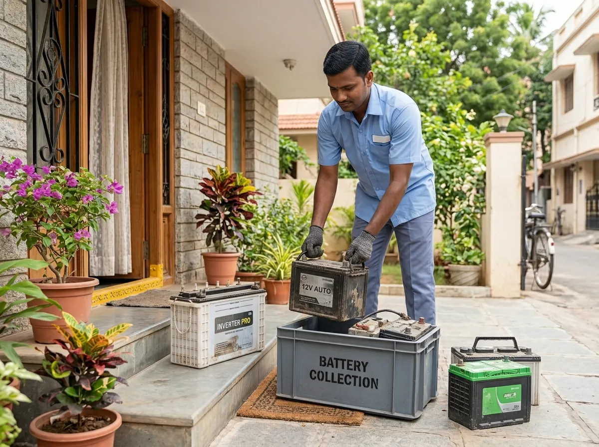 Battery and lead scrap buyers in Chennai collecting old car and inverter batteries for safe recycling